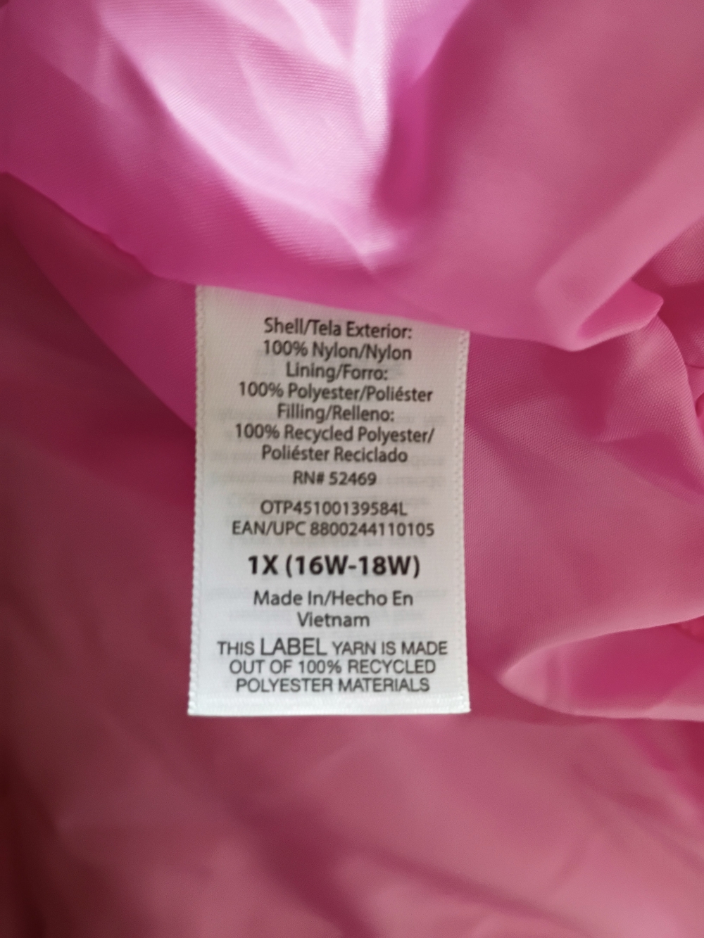 Ozark Trail Women's Convertible Puffer Jacket In Pink - Picture 10 of 11